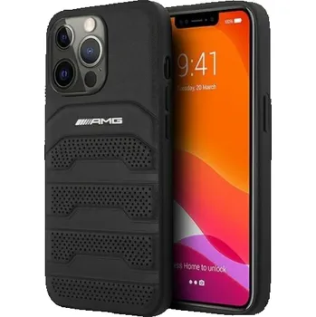Pouzdro na mobilní telefon Mercedes-Benz AMG LINE KOŽENÉ POUZDRO NA IPHONE 14 PRO univerzální