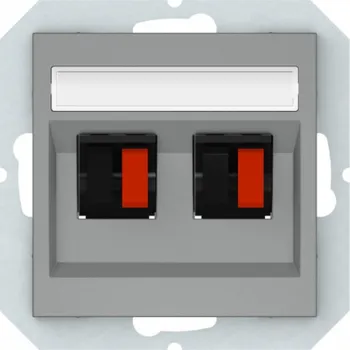 Elektrická zásuvka Zásuvka pro připojení reproduktoru VILMA QR1000, šedá barva