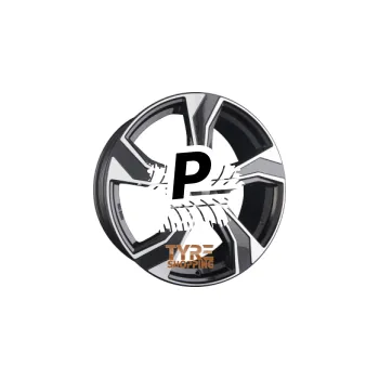 Alu kolo DEZENT KB DARK - Schwarz Frontpoliert 7.00 x 17 ET 41.00 5x112