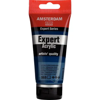 Vodová barva Akrylová barva Amsterdam Expert - 565 Phthalo Turquiose Blue Objem: 75 ml