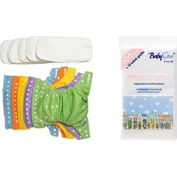 Plenkové kalhoty Babycity AIO sada: 5ks: plenkové kalhotky 3-10 kg +5 ks bambusové plenky+110 ks separačky BabyOno