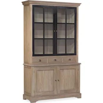 Kuchyňská skříňka Rustikální vitrína s příborníkem Siena 215cm