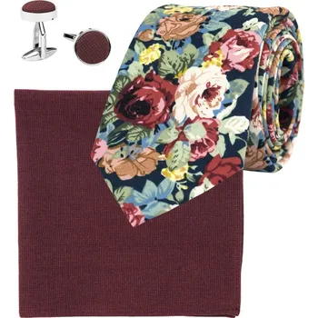 Kravata Bubibubi Kravatová sada Vivid Rose