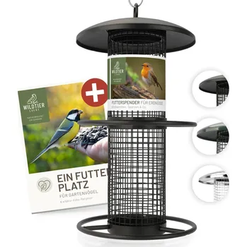 Krmítko pro ptáka REAVET Krmný sloupek na arašídy - více barev (výška 26 cm) Barva: Černá