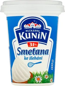 Mlékárna Kunín Smetana ke šlehání 31 % 375 g