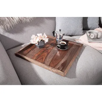 Dřevěný servírovací tác Makassar 50cm palisandr