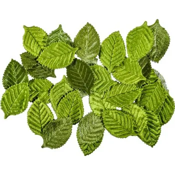 Vánoční dekorace Dekorační listy zelené 30 ks