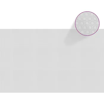 bazénová plachta vidaXL Plovoucí PE solární plachta na bazén 260 x 160 cm šedá
