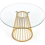 Jídelní stůl Liverpool, čirá / zlatá