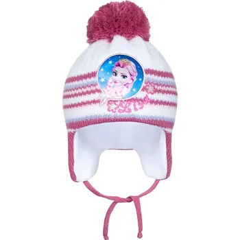 Kojenecká čepice Zimní dětská čepička New Baby Lisa tmavě růžová 104 (3-4r)