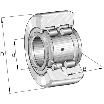 PWTR 15-2RS-RR-XL INA Pojezdová kladka