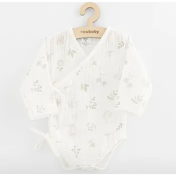 Kojenecký body Kojenecké mušelínové body s bočním zavazováním New Baby Zoe, Velikost 68 (4-6m)