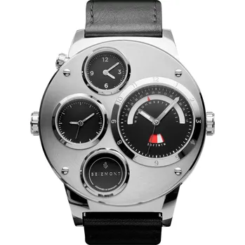 Hodinky Pánské hodinky Optimus stříbrné barvy - Seizmont