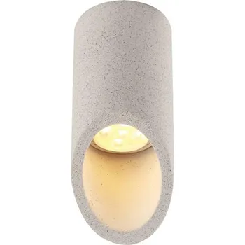 ACA Lighting stropní svítidlo 1XGU10 bílý beton D7XH16CM FALTSO MK151S16W