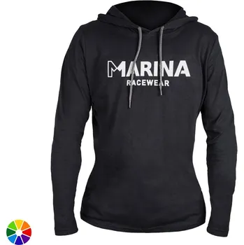 Dámské tričko Marina Tričko s kapucí dámské Černá M