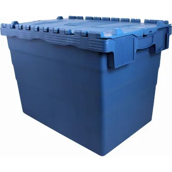 Zahradní úložný box ALC stohovatelná přepravka s víkem 600*400*416 mm