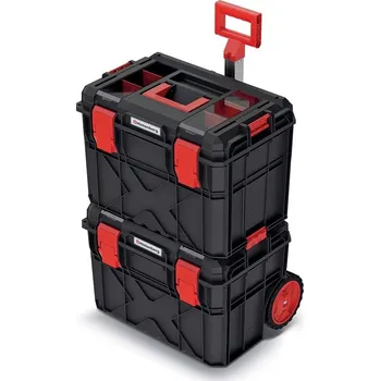 Sada kufrů A s kolečky, 54,6 × 38 × 78,5 cm, černá