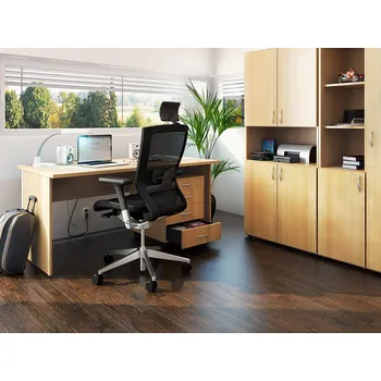 Psací stůl Kancelářský nábytek sestava ProOffice 4, buk