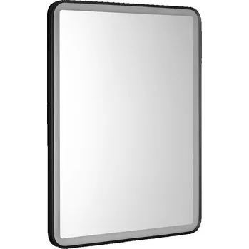 Zrcadlo SWIDA zrcadlo s LED osvětlením 60x80cm, dotykový senzor, stmívatelné, černá mat