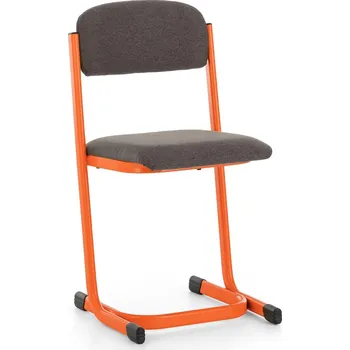Jídelní židle Učitelská židle čalouněná, oranžová - ral 2004