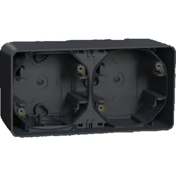 vypínač Schneider Electric Mureva Styl IP55 nástěnná krabice dvojnásobná vodorovná antracit MUR37914