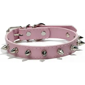 Obojek pro psa Stylový obojek pro psy s hroty - Růžová,M