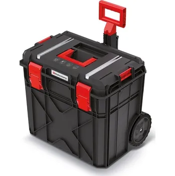 Kufr s kolečky A, 51 cm, upínací lišty, černá