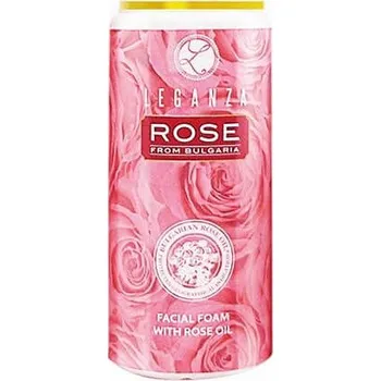 Leganza Rose čisticí pěna na obličej s růžovým olejem 100 ml