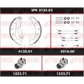 Brzdový buben REMSA Souprava brzd, bubnová brzda SPK313502