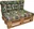 Axin Trading Polstr na paletový nábytek s opěrkou 120 x 80, 120 x 50 cm, monstera