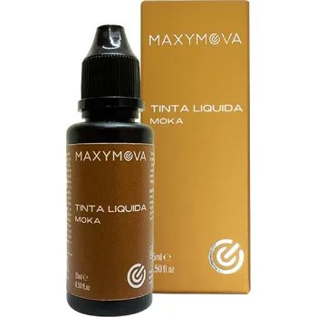 Barva na řasy a obočí Maxymova TINTA LIQUIDA – tekutá barva na řasy a obočí 15 ml Barva: Moka