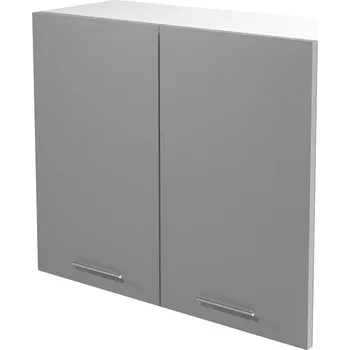 Kuchyňská skříňka Horní skříňka Vento G-80/72, bílá / šedá