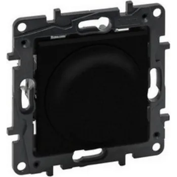 vypínač Legrand Niloé Step stmívač otočný 300W černá 863552