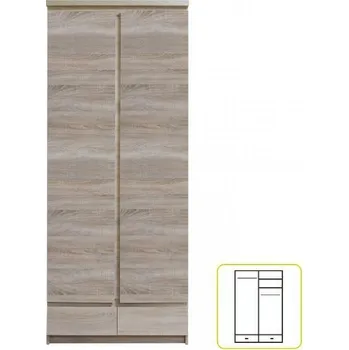 Komoda Skříň 2D2S, dub sonoma, PANAMA Typ 01