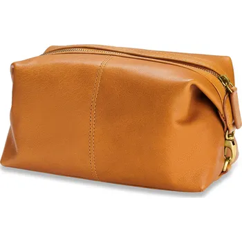 Kosmetická taška Kosmetická taška | Světle hnědá buvolí kůže kvality full grain - Trendhim