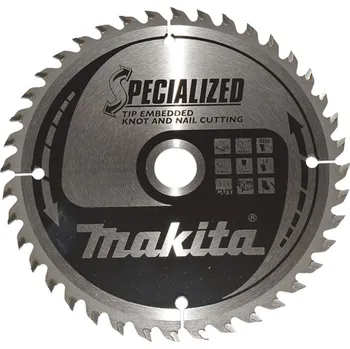 Pilový kotouč Pilový kotouč na dřevo Makita B-33168 SPECIALIZED - 165x2x20mm, 40 zubů