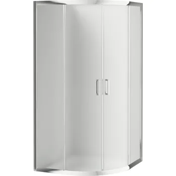 Deante Funkia sprchový kout 80x80 cm půlkulatá chrom lesk/matné sklo KYP_652K