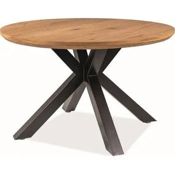 Jídelní stůl Jídelní stůl Ritmo, průměr 120 cm, dub / černá
