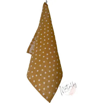 Utěrka Žakárová utěrka žluto-bílé puntíky