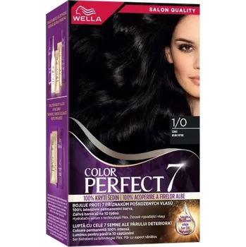 Barva na vlasy Wella Color Perfect 1/0 infinite black