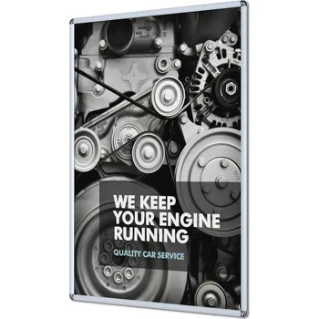 Rám na obraz Klaprám A0, oblý roh, profil 25 mm, stříbrná