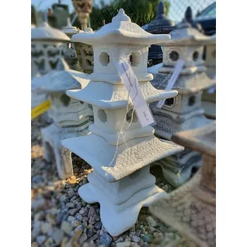 Stojací lampa Pagoda velká bílá