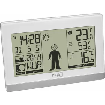 Meteostanice TFA Dostmann TFA 35.1159.02 - Bezdrátová meteostanice WEATHER BOY | dosah až 60 m | bílá