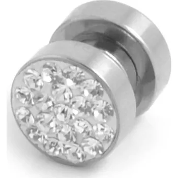 Náušnice 8 mm Zirkonová magnetická náušnice - Fort Tempus