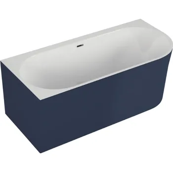 Vana Polimat Sola 160x75 volně stojící akrylátová vana, modrá Délka vany: 160cm, Orientace: Levá