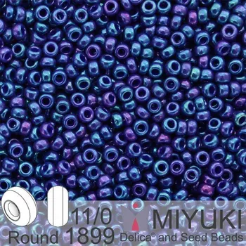Korálek Korálky Miyuki Round 11/0. Barva 1899 Op Eggplant Luster . Balení 5g.