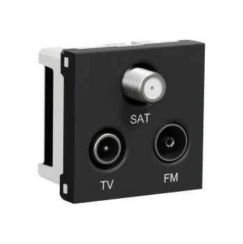 vypínač Schneider Electric Nová Unica televizní zásuvka TV+R+SAT individuální antracit NU345054