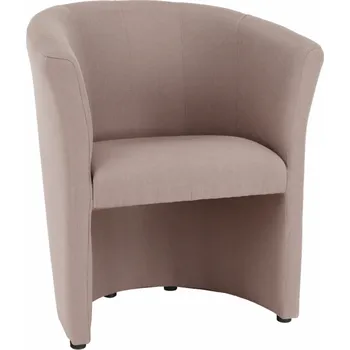 Křeslo Klubové křeslo, pudrově růžová látka, CUBA