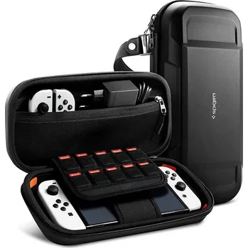 Obal na herní konzoli Spigen Rugged Armor Pro Pouch Black Nintendo Switch/Switch OLED