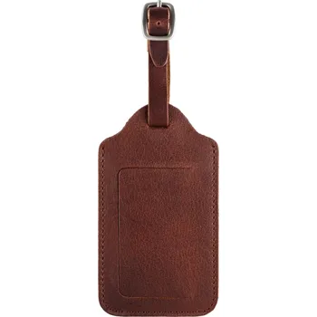 Příslušenství k zavazadlu Visačka na zavazadlo | Ze světle hnědé buvolí kůže kvality full grain Montreal - Trendhim